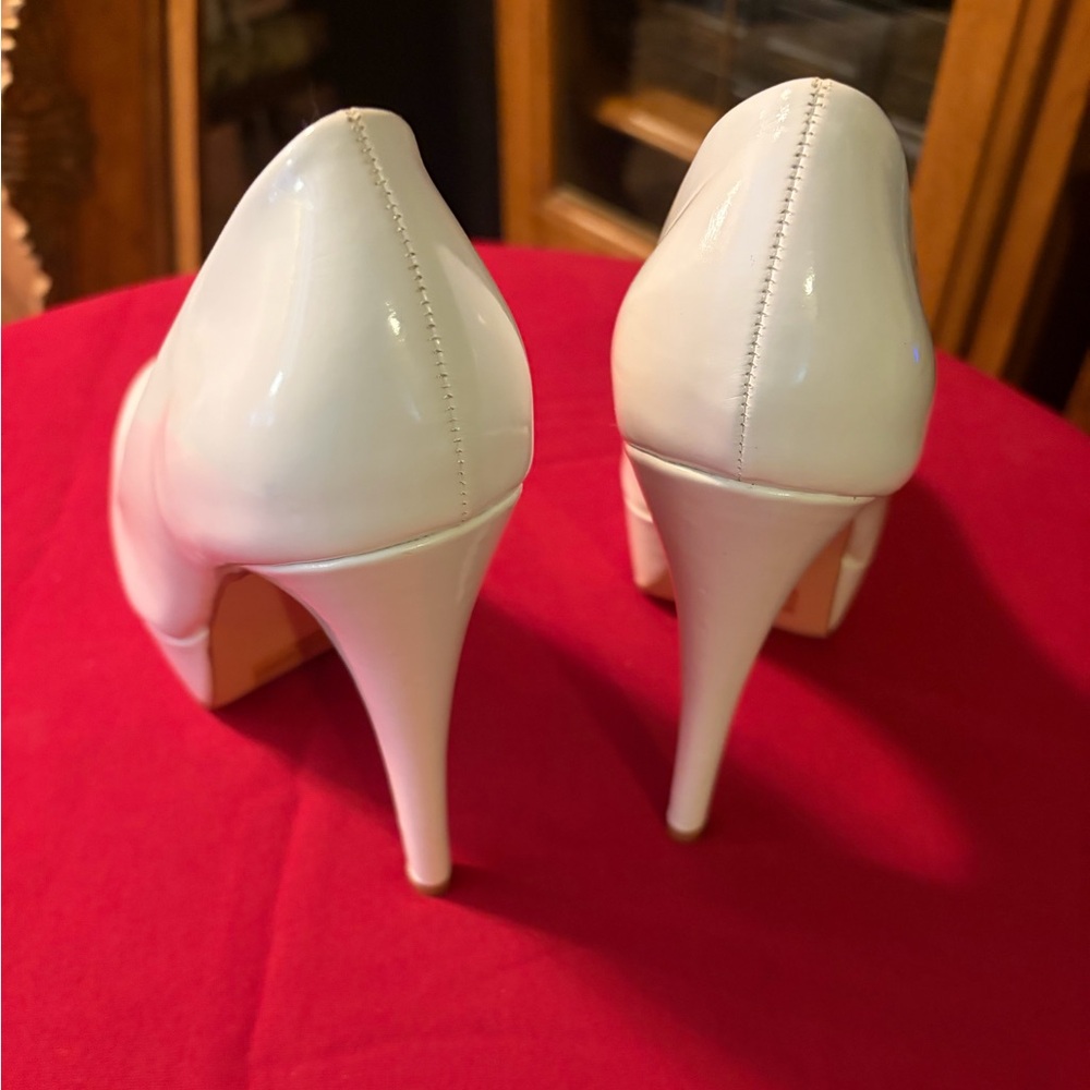 Qupid Elegant White High Heels